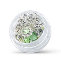 zilver-licht groene juwelen mix 